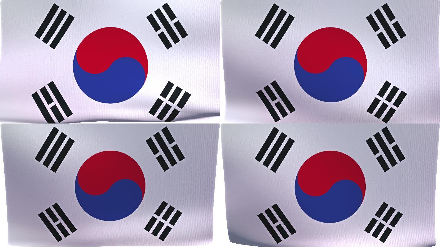 韩国国旗简介特效视频片头3D