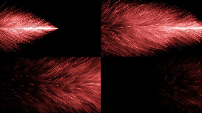 抽象波浪线转场划过光线