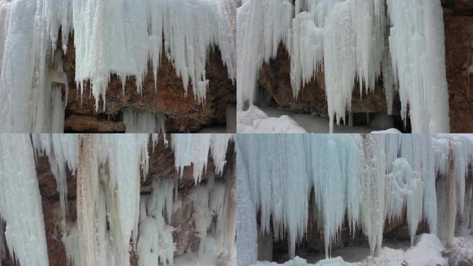 冰瀑 季节 气候 天气 冬天