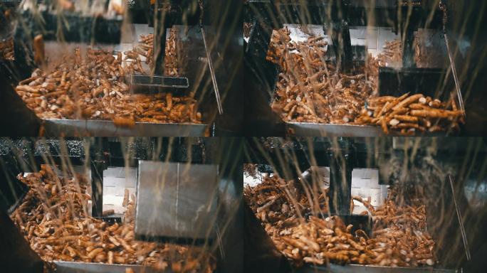 木薯淀粉生产厂中的机器