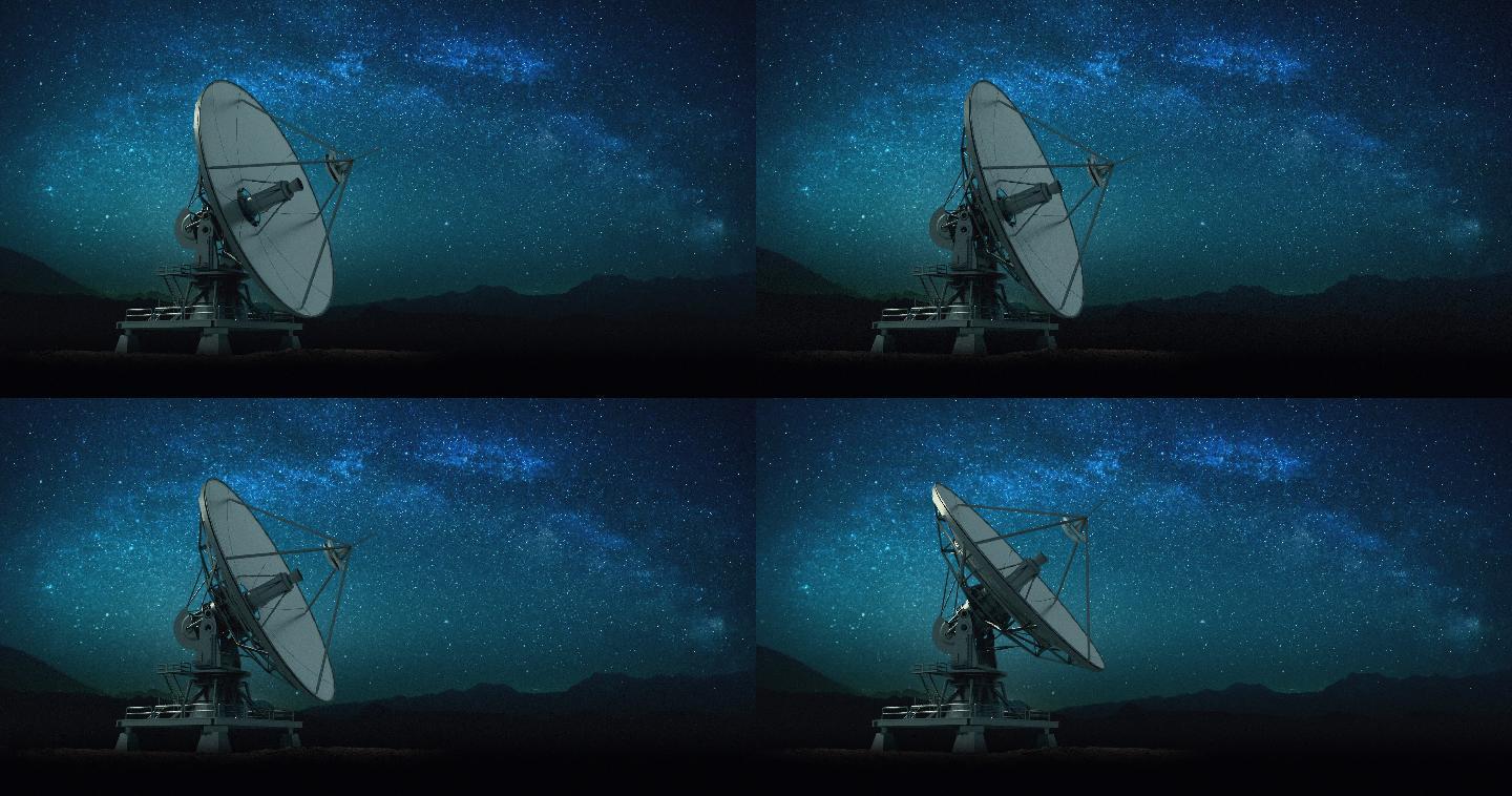 卫星天线动画中国天眼天文望眼镜开普勒望远