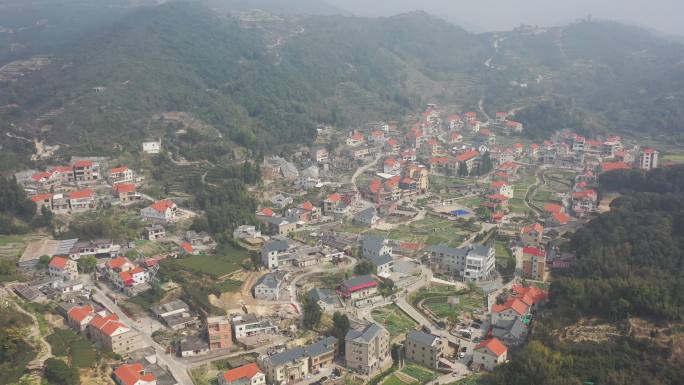 4K原素材-航拍红色旅游基地，革命老区