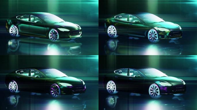 未来高科技跑车、电动汽车概念