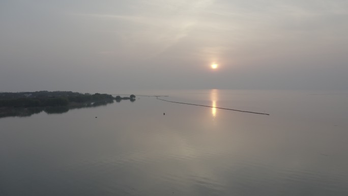 太湖夕阳风景