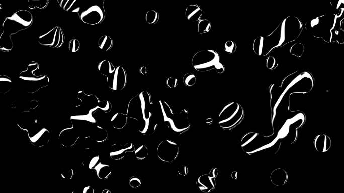 流体粒子动画背景水珠水滴透明元素滴水效果