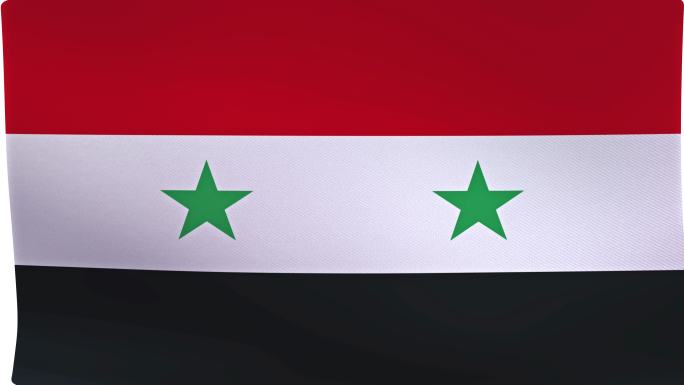 叙利亚国旗简介特效视频片头简约