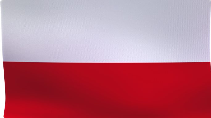 波兰国旗简介特效视频