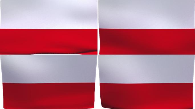 波兰国旗简介特效视频