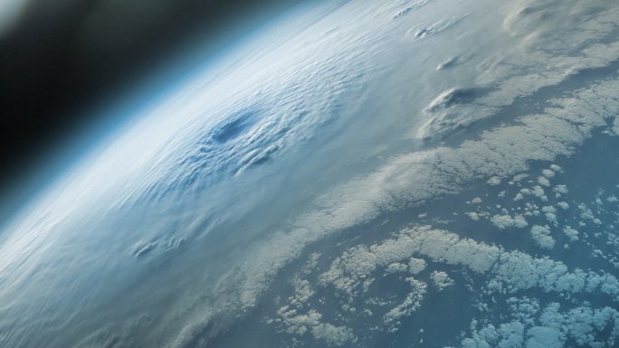 超级单体飓风外太空大气层气候变化
