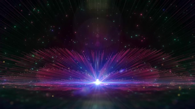 【视频】孔雀舞粒子光线元素光束舞台