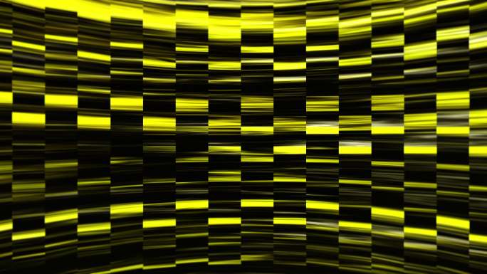 抽象黄色霓虹灯发光方形线条图案背景