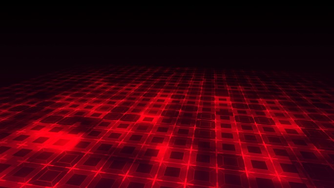 红色背景方块方格网格元素科技感