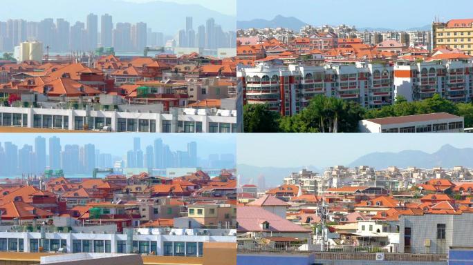 厦门嘉庚风格建筑殿前红瓦白墙