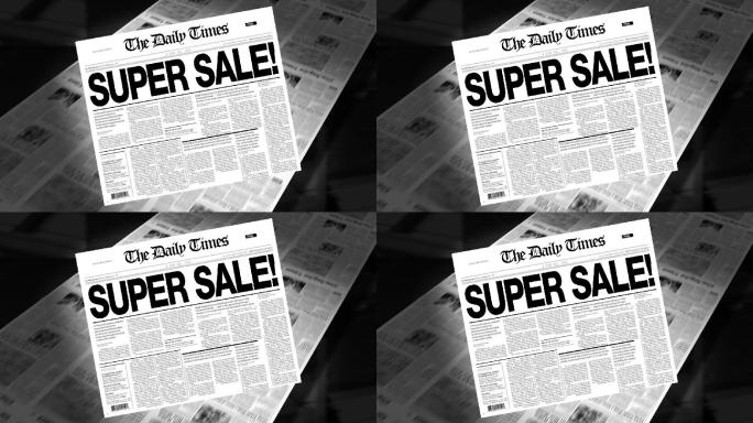 超级销售-报纸标题