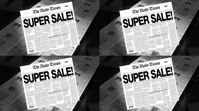 超级销售-报纸标题