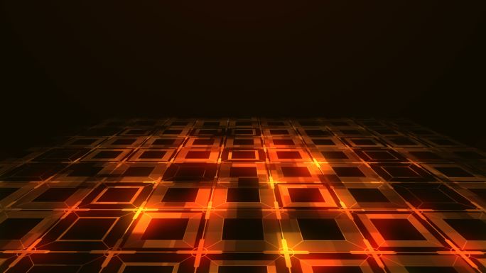 发光网格线地板矩阵科技感科幻