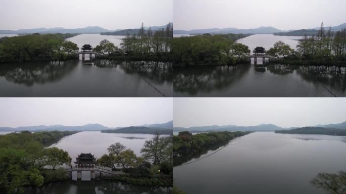 杭州苏堤春晓航拍