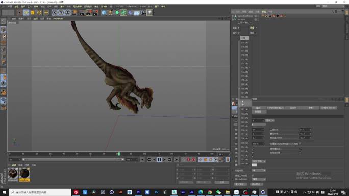 30个古代侏罗纪恐龙生物角色动画工程