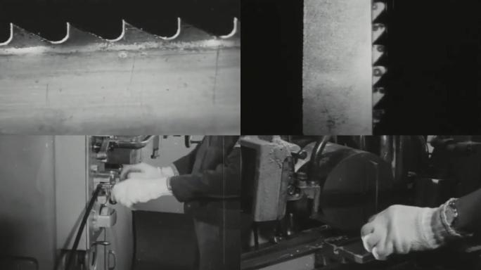 60年代锯子厂生产制作锯子