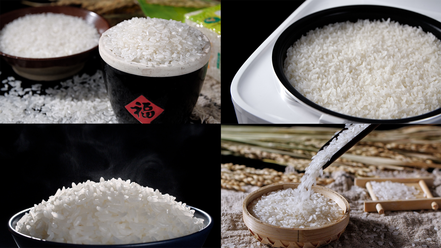 大米米饭稻米丰收