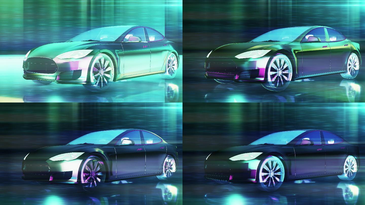 未来高科技跑车3D工业科技