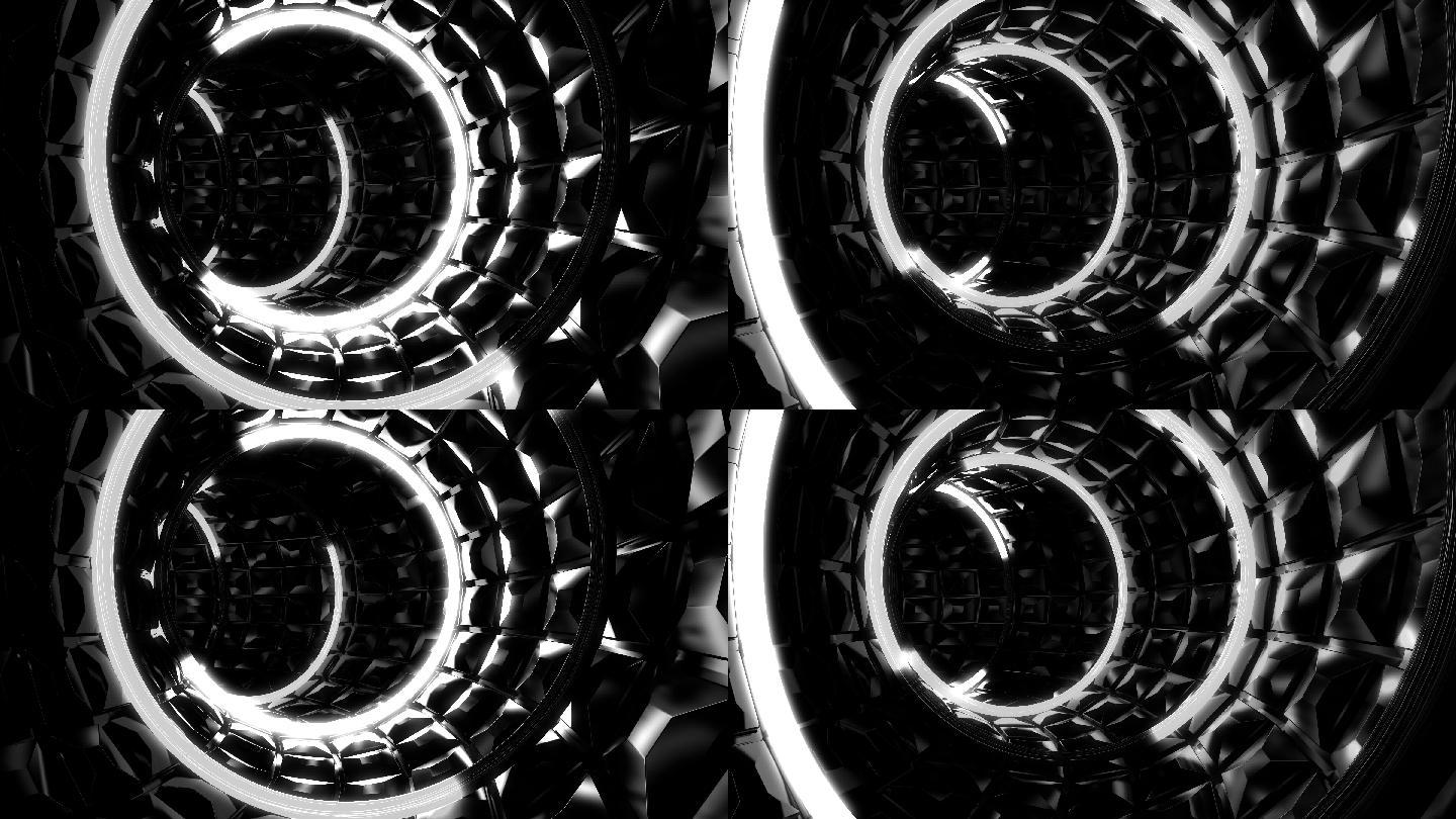 抽象的旋转圆隧道空间穿梭黑洞虫洞旋转扭曲