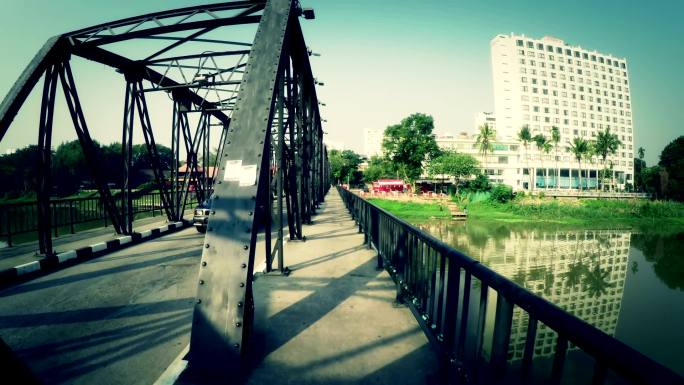 泰国清迈钢桥钢结构铁架桥钢架桥
