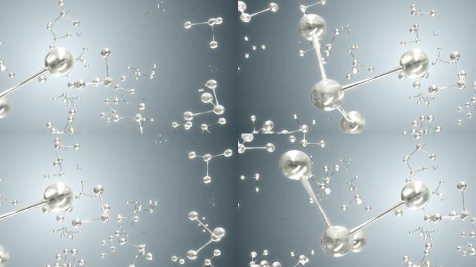 精华化妆品水分子8-循环