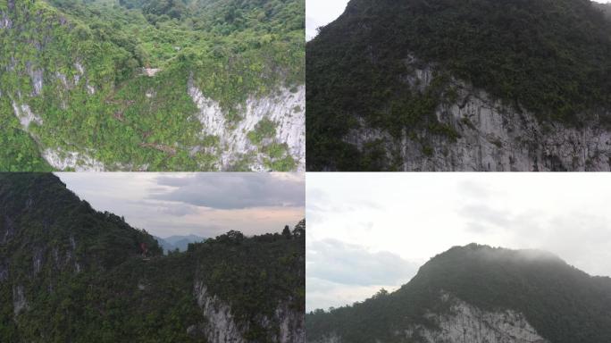 4K航拍百色山川风景