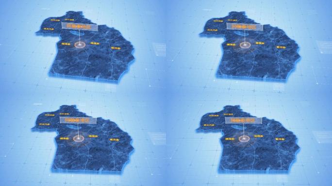 阿勒泰地区三维科技地图