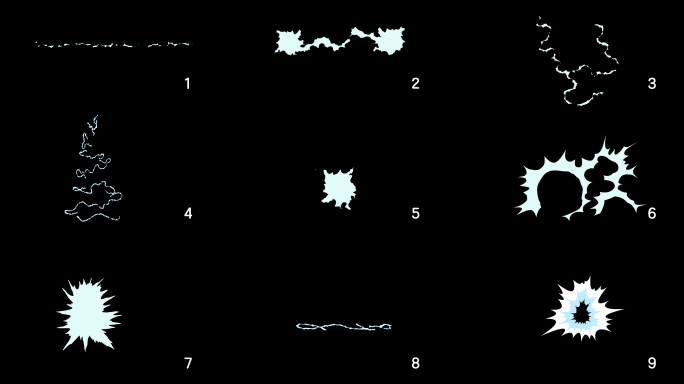 9种电流特效【带通道 带音效】