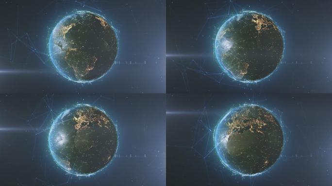 地球裸眼3d科技感科技