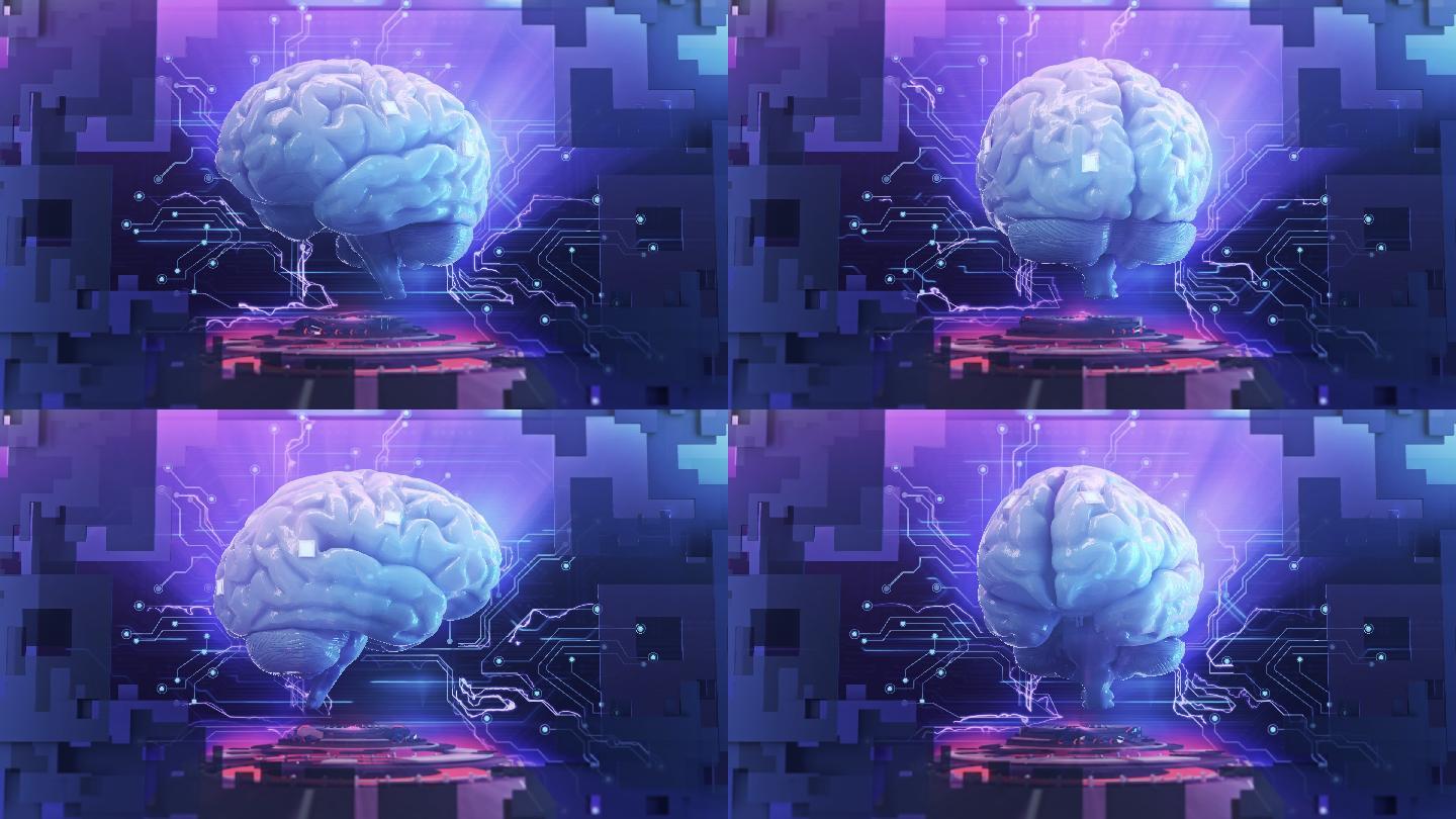 人工大脑脑机结合脑电波大脑数据记忆大脑模