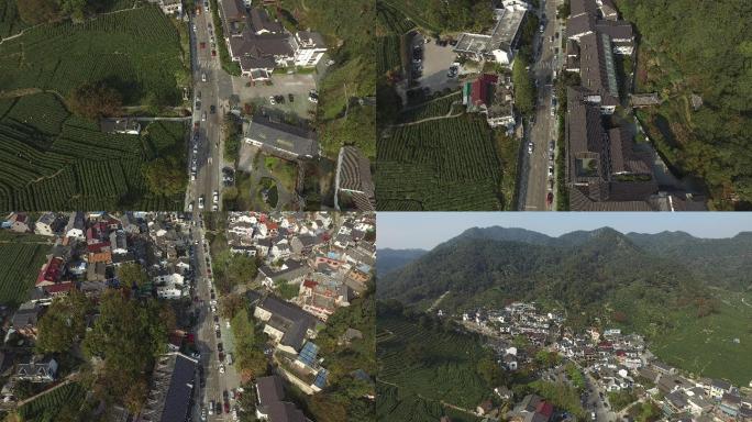 杭州  茶园   梅家坞   航拍风景