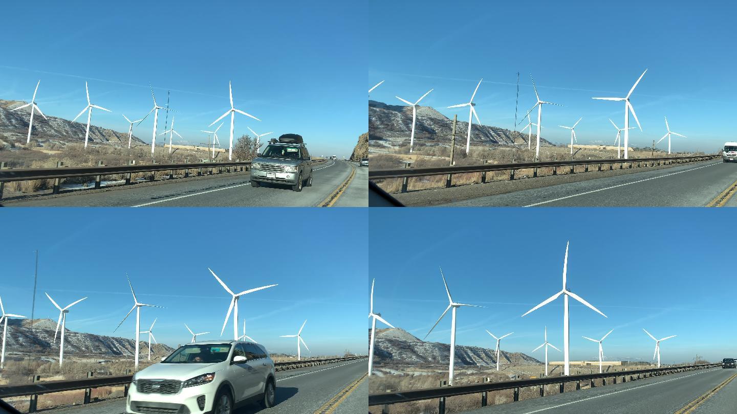 风力涡轮机风力发电大风车新能源工业节能太