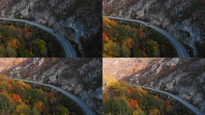 穿过巴尔干山脉的道路