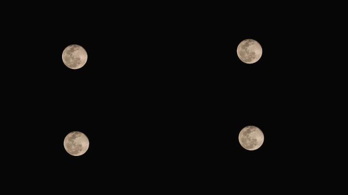满月照耀月球表面实拍视频延时风光