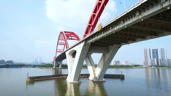 广州新光大桥航拍1