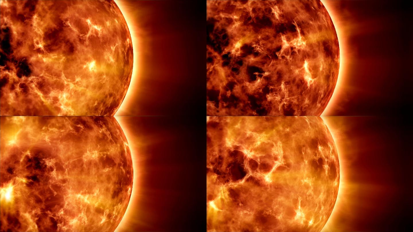 太阳特效视频天文学爆炸