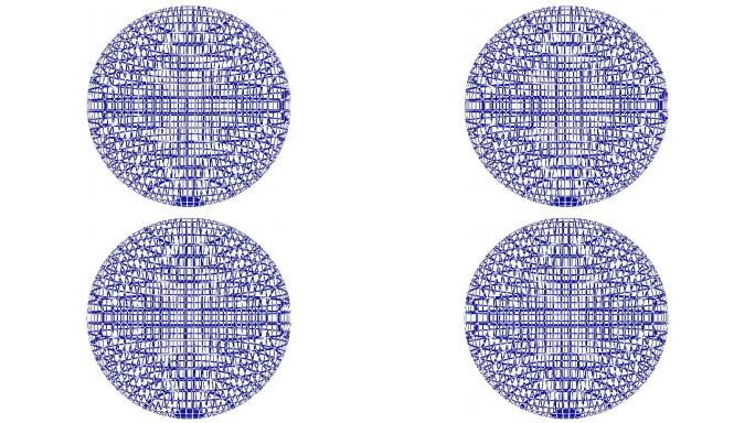 垂直和水平线球体3D元素栏目