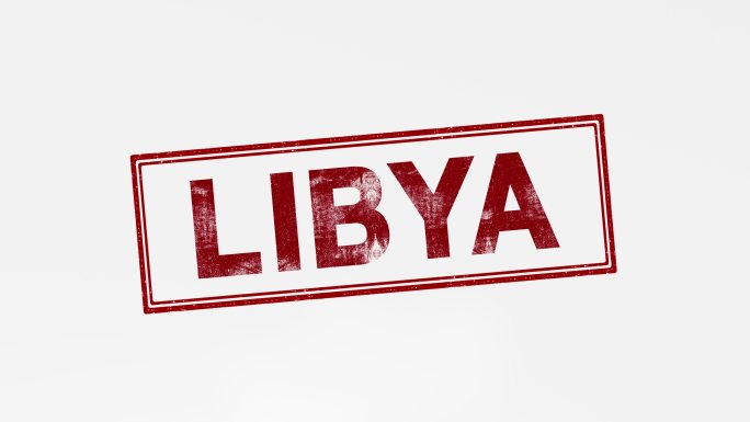 利比亚印章动画合作会议签字合同白领商务投