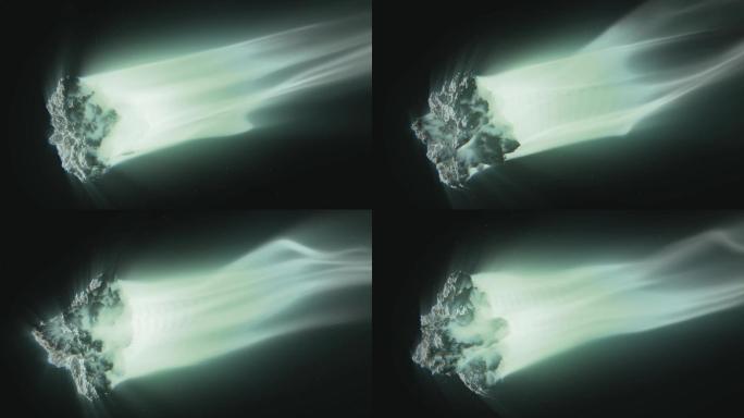 尾始彗星核3D简约特效视频