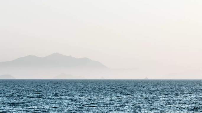 惠州十里银滩海市蜃楼山海航拍4K