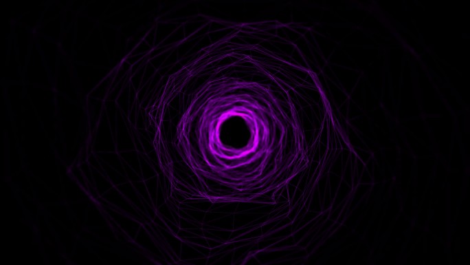 宇宙虫洞隧道元素简约特效视频