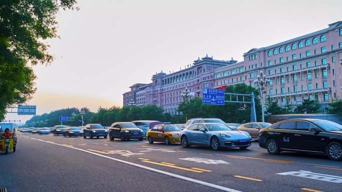北京市长安街延时