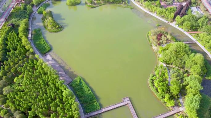 【1080p】航拍洛阳兴洛湖公园