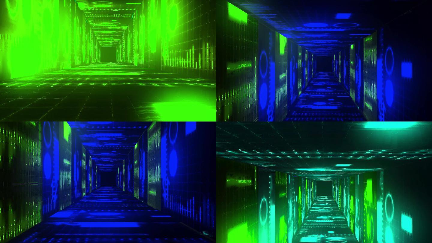 彩色隧道视频素材