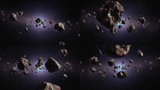 穿越小行星带陨石小行星宇宙
