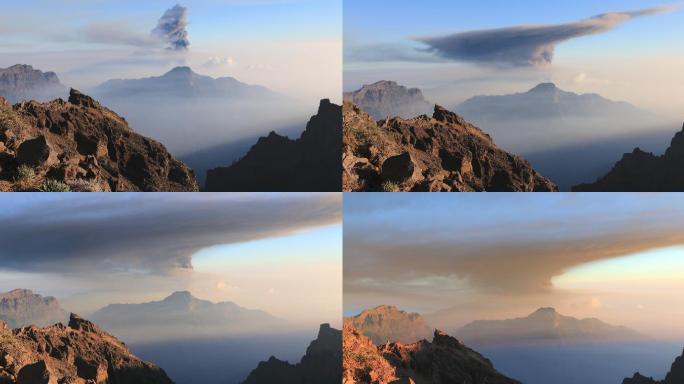 拉帕尔马火山自然现象生态大自然
