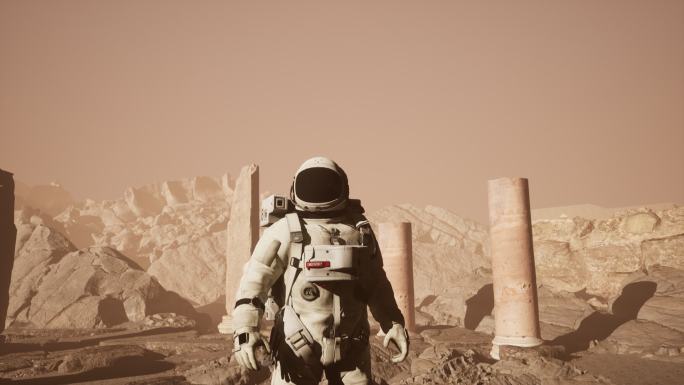 宇航员航天员登陆火星登陆月球